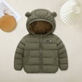 thumbnail image 2 of Ketyyh-chn99 Toddler Lightweight Cotton Jacket Baby Hoodie Boys Baseball Jacket Varsity Letterman Coat Fall Winter Warm Fleece Sweatshirts Bomber Vintage Warm Winter Clothes Size for 4-5 Years,AG, 2 of 4