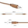 thumbnail image 2 of Excelvalley - Cables De Conexión Modulares Mono Ts 3,5 Mm 1/8 Pulgadas Sintetizador Eurorack [Paquete De 12 | 15 Cm - 5,91""], 2 of 5