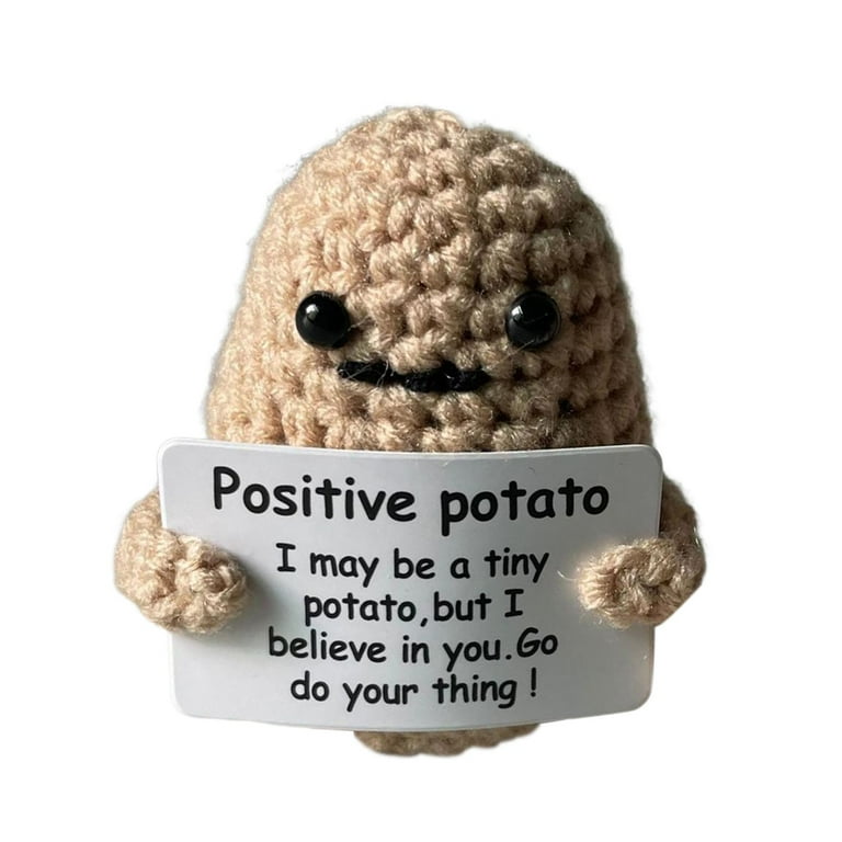 Funny Positive Potato Doll, Knitting Potato Cute Toys Games with