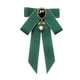 thumbnail image 4 of Pajarita Yinane, broche de listón, lazo, elegante, corbata para el cuello, 18 cm x 11 cm, Verde oscuro, 4 of 8