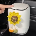 thumbnail image 4 of Car Trash Can under $5! Cagogo Car Trash Can with Lid, Hanging Vehicle Garbage Bin, Cute Auto Organizer for Front Rear Seats, Leak Proof Car Accessories, Travel Waste Container for Road Trips, 4 of 8