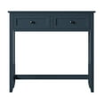 thumbnail image 4 of Twin Star Home Secretary Desk with USB Charging Ports, Fontana Blue, 4 of 11