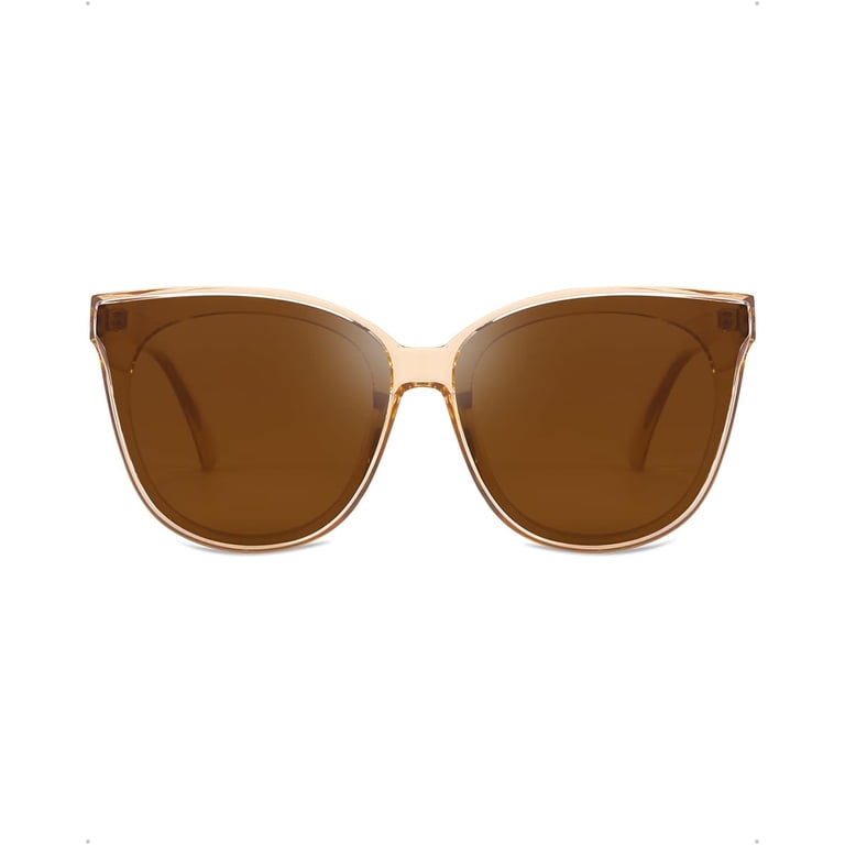 LVIOE Cat Eyes Sunglasses for Women, Polarized Oversized  display picture 3