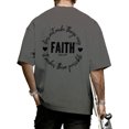 thumbnail image 7 of Ankishi Christian T Shirts for Men Faith Ephesians 2 8 Short Sleeve Religious Tee Crewneck Casual Tops for Streetwear, 7 of 7