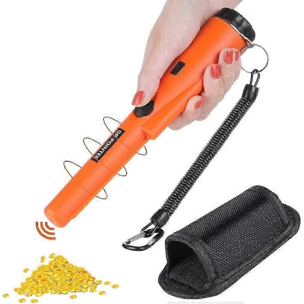 Jinyinbao High Accuracy Waterproof Needle Metal Detector, Adult Handheld Professional Metal Detector (Black)