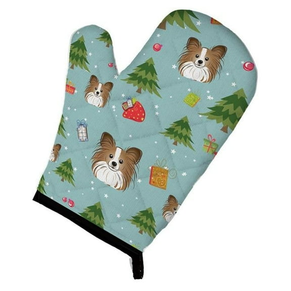 Christmas Papillon Oven Mitt