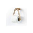 thumbnail image 1 of Portarrollos de madera creativo, almacenamiento para baño, toalla de papel, dispensador de papel higiénico, caja de soporte para Baño, 1 of 5