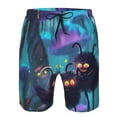 thumbnail image 3 of Susaid Cute Fuzzy Fantasy Creatures Print Men's Swim Trunks Hawaiian Bathing Mesh Lining Suit Swimsuits Beach Shorts with Pockets-Medium, 3 of 6