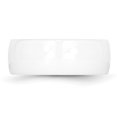 thumbnail image 3 of Ceramic White 8mm Wedding Band Ring Man Classic Domed  For Dad Mens  For Him, 3 of 10