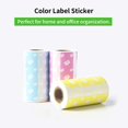 thumbnail image 4 of 3 Rolls Color Thermal Label Paper Strong Adhesive Sticker BPAFree 57x30mm/2.24x1.18in for L1/L2/L2 Pro/L3/L5/L5S Thermal Printer Thermal Labels, 4 of 8