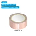 thumbnail image 2 of Uxcell Metallic Washi Tape 15mm x 5m, 10 Pack Art Tapes Washi Self-Adhesive Pink Gold, 2 of 5
