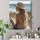 thumbnail image 4 of Qisvanset 12x16 Inch 2D Flat Framed Canvas Art, Psalm Coastal Granddaughter Trendy Apartment Religious Wall Art Decor, 4 of 5