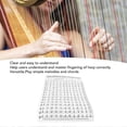 thumbnail image 2 of Harp Chord Chart Portable Durable Coated Paper Practice Playing Accessories for Beginner L, 2 of 4
