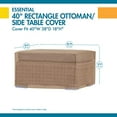 thumbnail image 4 of Duck Covers Essential 40" Housse de table d'appoint/ ottoman Rectangulaire, 4 of 4