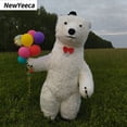 thumbnail image 2 of Nuevo disfraz inflable de panda gigante, divertido disfraz de mascota de oso polar callejero, disfraz de Halloween para adultos, disfraz inflable de piel sintética, 2 of 5