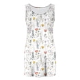 thumbnail image 2 of Favoffer Women Floral Tank Top Sleeveless Square Neck Flowy Loose Going Out Tops Summer Blouses Beach Party Vacation Daily Wear, 2 of 6