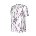 thumbnail image 2 of Rocae Lavender Flowers for Breathable Men's Baseball T-Shirt Fashionable Casual Baseball Jersey, Moisture-wicking Sportswear Large, 2 of 9