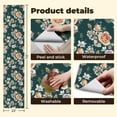 thumbnail image 4 of Peel and Stick Wallpaper Canvas Contact Paper Floral seamless watercolor yellow roses peonies white flowers Self Adhesive and Removable 24in x 118in, 4 of 8