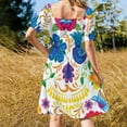 thumbnail image 4 of Dia de los Muertos Sleeveless Dress Evening dresses dresses for woman, 4 of 7