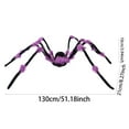 thumbnail image 3 of 51" Giant Lighted Halloween Spider Decor - Scary Hairy LED Spider with Glowing Eyes for Yard, Porch, Haunted House & Indoor Party Halloween Decorations, 3 of 5