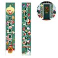 thumbnail image 2 of Banners de Feliz Navidad, decoraciones navideñas para interiores y exteriores de Año Nuevo, letrero de bienvenida de Navidad rojo brillante para porche colgante para pared de casa, fiesta navideña, 2 of 5