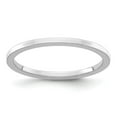 thumbnail image 1 of Diamond2Deal 14k White Gold 1.2mm Flat Polished Women's Stackable Band Size 7.5, 1 of 3