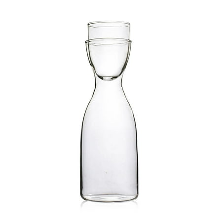 

Clear Glass Cold Kettle Set，Bedside Water Pitcher Retro Transparent Large Capacity Multipurpose Drinking Utensils