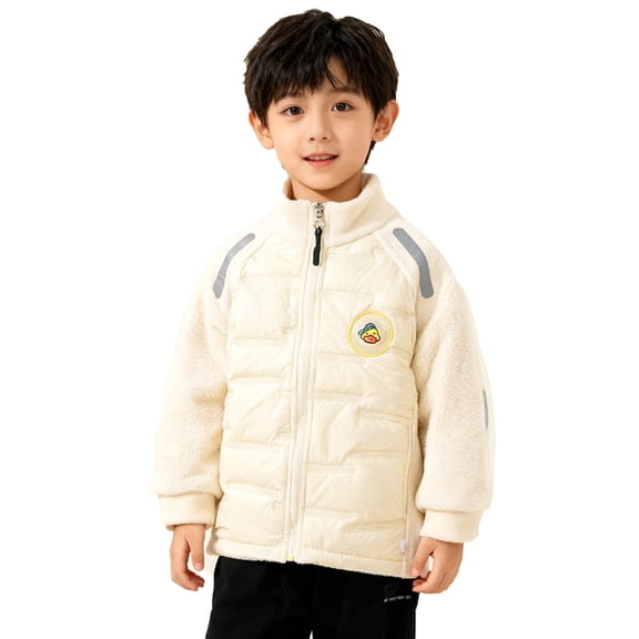 MEZZALL Boys Girls School Windproof Zipper Jacket Long Sleeve Loose Fit Outerwear Children Autumn Winter Coats Youth Kids Jacket Casual Warm Comfortable Easy Wear Breathable Tops