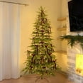thumbnail image 2 of 3' Pre-Lit Green Cypress Artificial Christmas Potted Tree with 100 Warm White Twinkle LED Lights, by lajdalh, 2 of 8