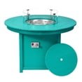 thumbnail image 2 of WestinTrends Helios 47" Modern Outdoor Patio Propane Gas Round Fire Pit Table (Rocks Not Included), Turquoise, 2 of 14