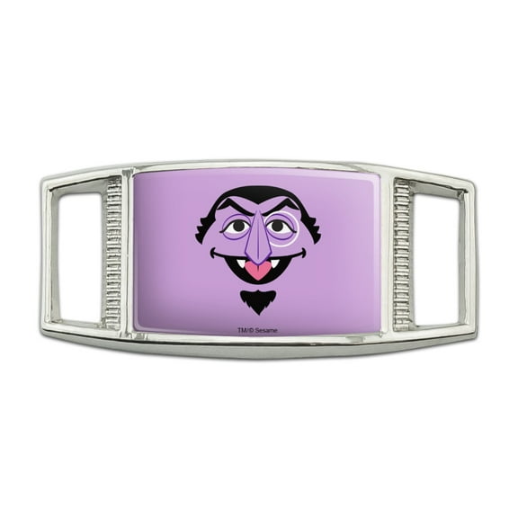 Sesame Street Count Face Rectangular Shoe Shoelace Shoe Lace Tag Runner Gym Charm Decoration