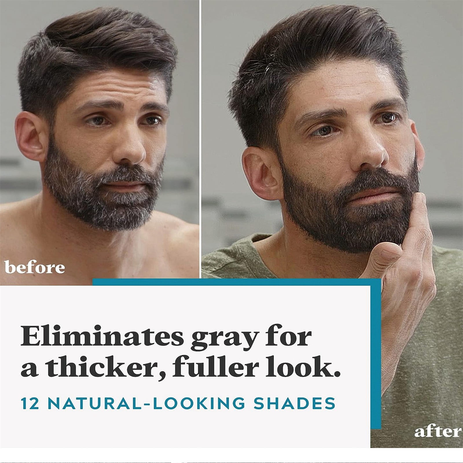 Men Beard Dye For Men With Brush Included For Easy Application With Aloe And Coconut Oil For Facial Hair