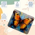thumbnail image 3 of Butterfly Printed Square Desk Mat Gaming Mouse Pad with Non-Slip Rubber Bottom - 8.3x9.8 Inch Office and Gaming Mouse Pad, 3 of 6