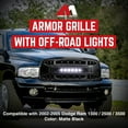 thumbnail image 2 of AMERICAN MODIFIED Armor Grille for 02-05 Dodge Ram 1500/2500/3500, Matte Black, 2 of 12