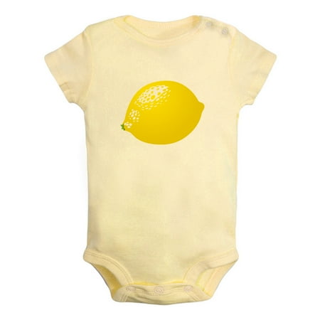 

Fruit Lemon Image Print Rompers For Babies Newborn Baby Unisex Bodysuits Infant Jumpsuits Toddler 0-24 Months Kids One-Piece Oufits (Yellow 6-12 Months)