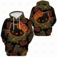 thumbnail image 1 of Chandail à Manches Longues d'Automne pour Femmes, Mode, Noir, Chandail à Enfiler, Série Hello Kitty à Imprimé, Col Rond, Couleur, Décontracté, pour Navette, Doux, Chandail à Capuchon, 1 of 7