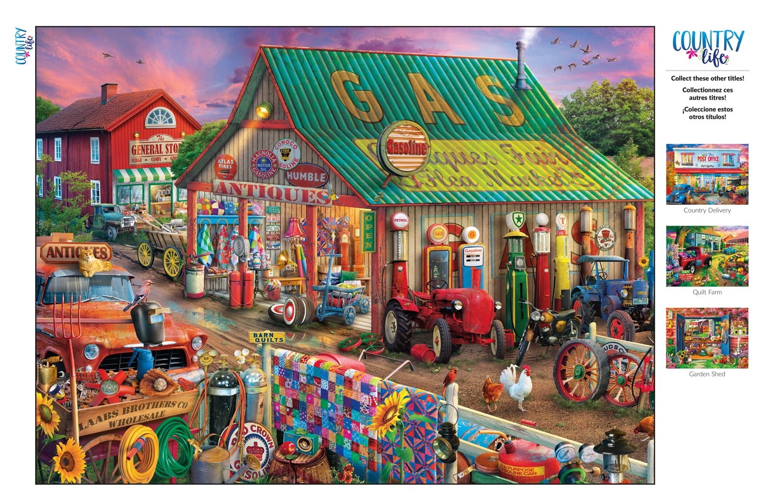 Buffalo Games Jigsaw Puzzles Country Life Delivery 1000 Piece for sale online 