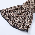 thumbnail image 5 of IROINNID Girls Leggings Sweet Cute Flare Pants Graphic Print Elastic Waist Two-piece Set,Brown, 5 of 7