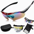 thumbnail image 2 of Gafas de sol de bicicleta gafas de sol de carreras gafas de sol gafas portátiles al aire libre con caja de almacenamiento Vogacara OD010030-02, 2 of 7