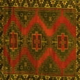 thumbnail image 1 of Ahgly Company Indoor Square Persian Yellow Traditional Area Rugs, 4' Square, 1 of 4