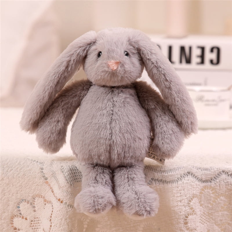 Cute Lop Rabbit Plush Toys Soft Stuffed Long Ears Bunny Doll Funny Baby's Sleeping Companion Room Decor Girls Boys Birthday Gift