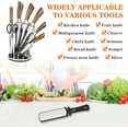 thumbnail image 4 of Diamond Sharpening Stone,400/1000 Grit Handheld Double-Sided Diamond Sharpener 5 in 1 Honeycomb Surface Knife Sharpener Plate Whetstone with Ceramic & Tungsten Steel Scissor Slot,Black, 4 of 8