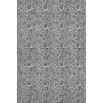 thumbnail image 2 of HomeRoots 655066 10 x 14 ft. Gray & Silver Floral Transitional Washable Machine Made Rectangle Area Rug with UV Protection, 2 of 9