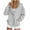 A01-Light Gray, variant on Godom Super Soft Hoodies for Women Long Sleeve Button Down Oversized Sweatshirts Loose Fall Winter Clothing with Pockets
