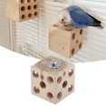 thumbnail image 1 of Wooden Bird Foraging Feeder Toys, Wooden Bird Block Chewing Toy For Hamster Guinea Pig Parakeets Cockatiels, 1 of 8