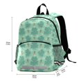 thumbnail image 3 of Cute frog pattern green background Student Laptop Backpack For Middle Teen Bookbag Travel Daypack, 3 of 5