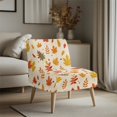 thumbnail image 3 of HELLHERO Autumn Maple Leaf Armless Accent Chair Protector, Dustproof Elastic Bottom Armless Slipper Chair Protector for Bedroom Hotel, 3 of 8