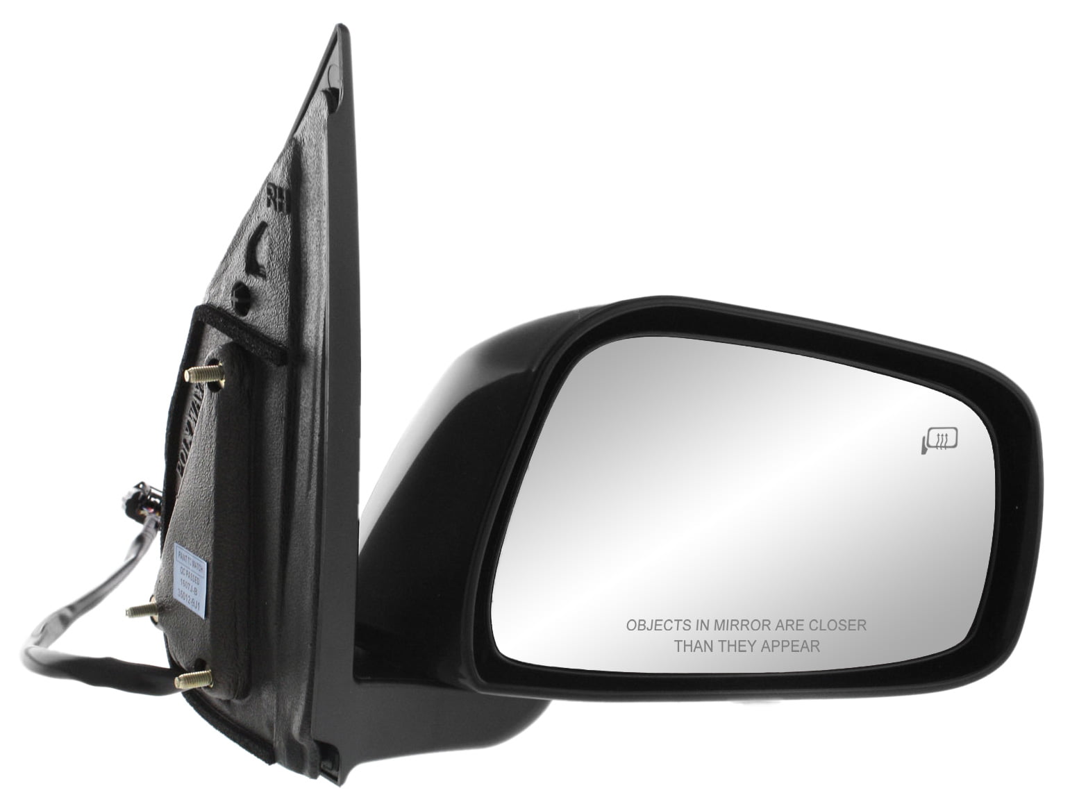 Mirror Pass Side RH 2007-2011 For Nissan Altima Power Non-Heated Non-Folding 
