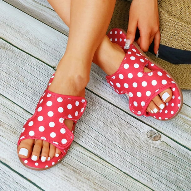 Sandalias de talla grande para mujer, sandalias de playa con punta abierta y punta ondulada de una línea Wmkox8yii ytu10197