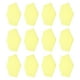 thumbnail image 5 of 12 piezas Paneles acústicos adhesivos hexagonales para pared con cuñas para insonorización de paredes, color amarillo, 5 of 10
